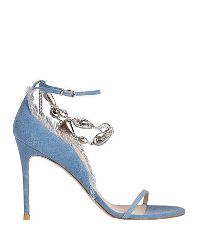 SOPHIA WEBSTER Sandals Blue Textile fibres
