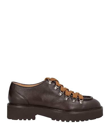DOUCAL'S Schnürschuhe Dunkelbraun Leder