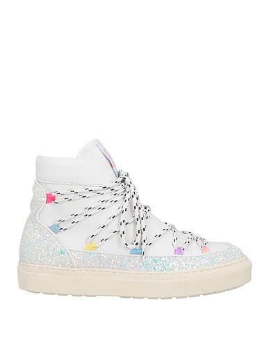 SOPHIA WEBSTER Sneakers White Leather, Textile fibers