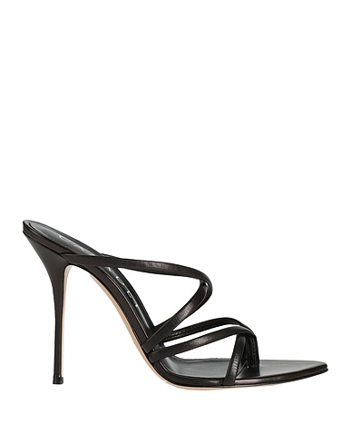 CASADEI Flip flops Black Leather