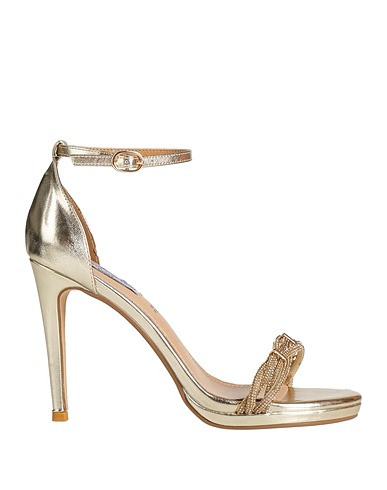 QUEEN HELENA Sandals Platinum Textile fibers