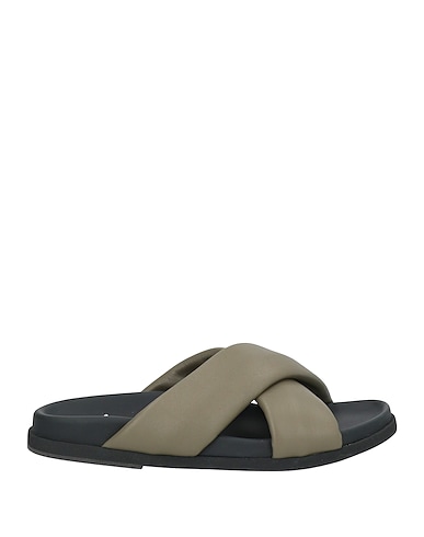 THERA'S Sandals Military green Leather
