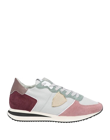 PHILIPPE MODEL Sneakers Antique rose Leather, Textile fibers