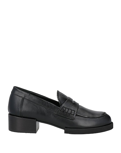 PALOMA BARCELÓ Loafers Black Leather