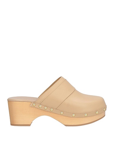 AEYDE Mule e zoccoli Beige Pelle