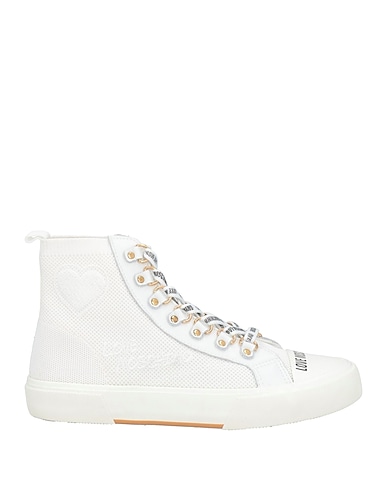 LOVE MOSCHINO Кеды и кроссовки Текстильное волокно, Кожа