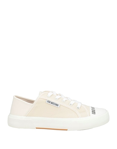 LOVE MOSCHINO Sneakers Beige Gewebefasern, Leder