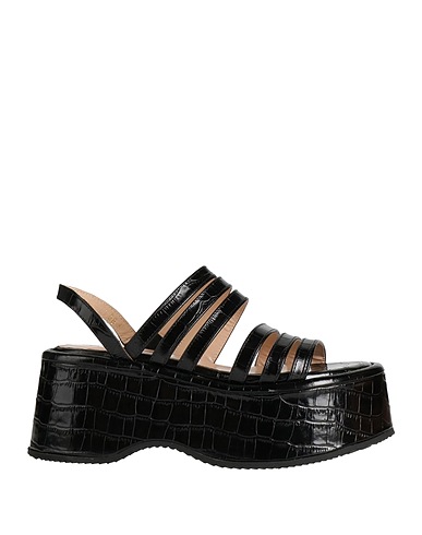 VIVETTA Sandals Black Leather