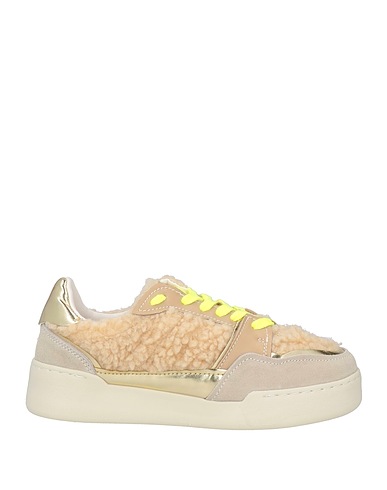 MONOWAY Sneakers Beige Leather, Textile fibres