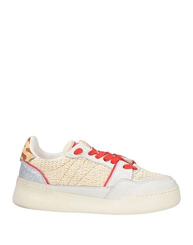 MONOWAY Sneakers Light grey Leather, Textile fibers