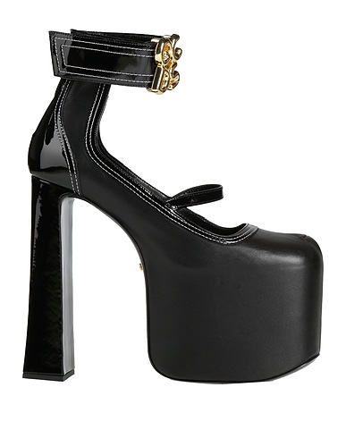 GCDS Court Black Leather