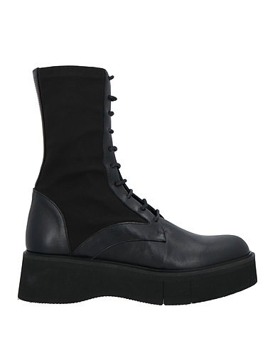PALOMA BARCELÓ Ankle boot Black Textile fibres, Leather