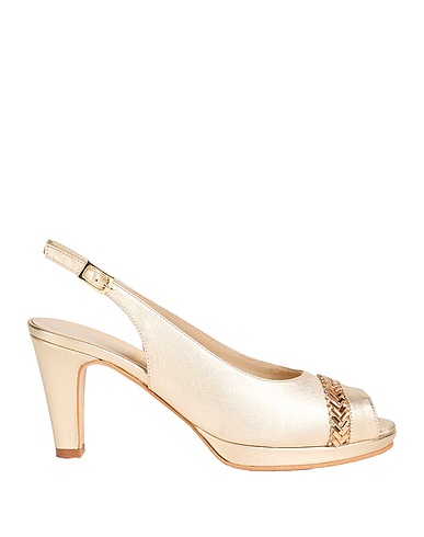 SORAYA Sandalen Platin Leder