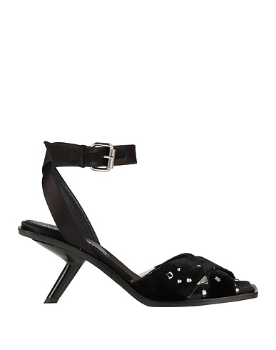 DSQUARED2 Sandals Black Textile fibres, PVC - Polyvinyl chloride