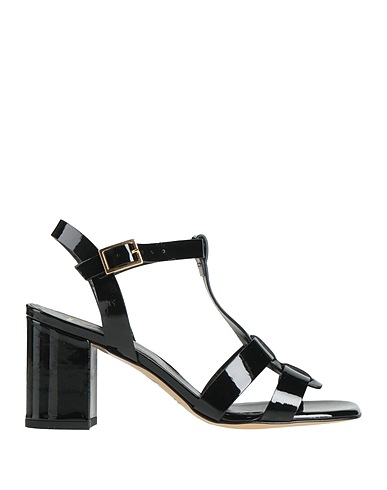 GIAMPAOLO VIOZZI Sandals Black Leather