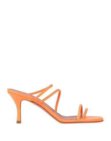 AMINA MUADDI Flip flops Orange Leather