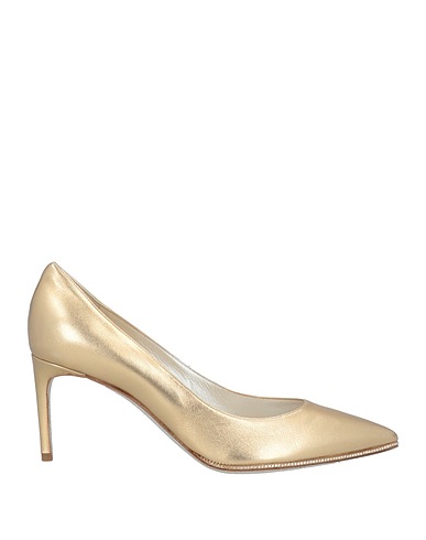 RENE' CAOVILLA Court Gold Leather