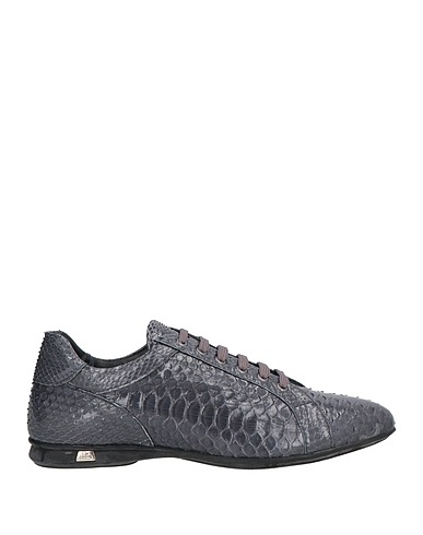 ROBERTO BOTTICELLI Sneakers Grau Haut der Pythonschlangen