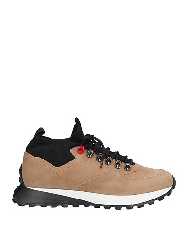 PEUTEREY Sneakers Taupe Leather, Textile fibres