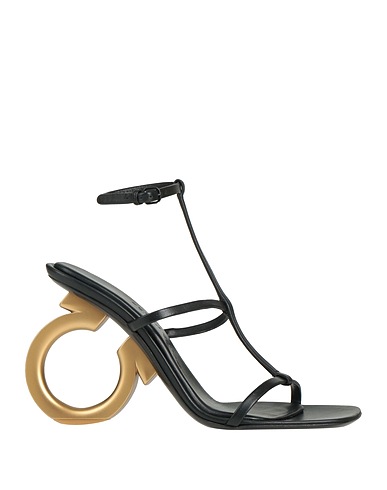 FERRAGAMO Sandals Black Leather