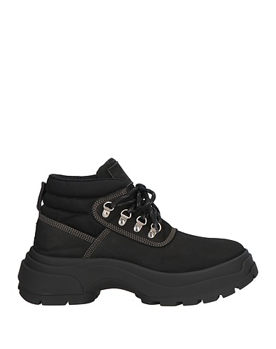MAISON MARGIELA Ankle boot Black Leather, Textile fibres