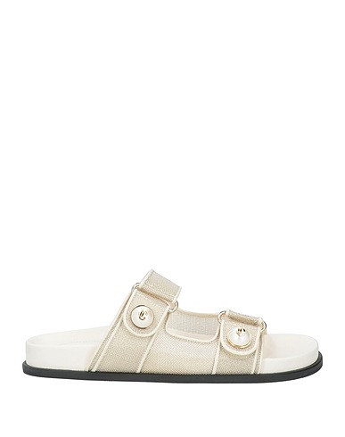 JIMMY CHOO Sandals Ivory Textile fibres