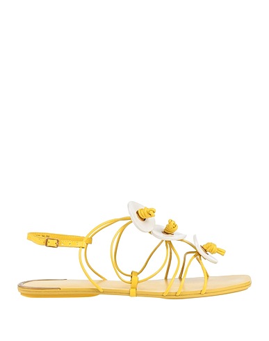 TORY BURCH Sandals Yellow Leather