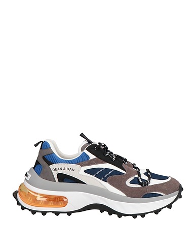 DSQUARED2 Sneakers Blue Leather, Textile fibres