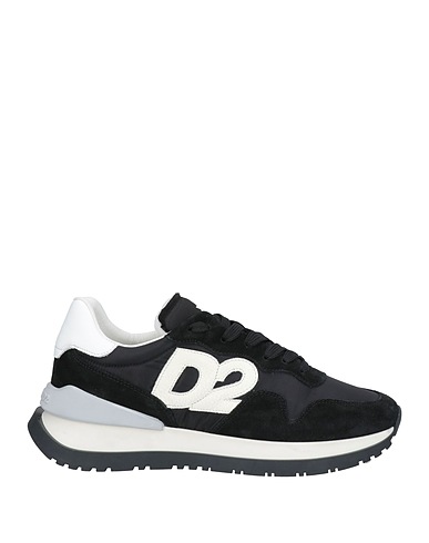 DSQUARED2 Sneakers Black Leather, Textile fibers