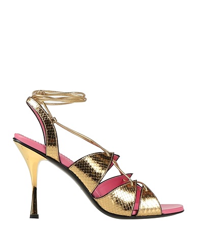 DSQUARED2 Sandals Gold Goat skin