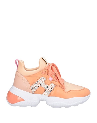 HOGAN Sneakers Blush Leather, Textile fibres