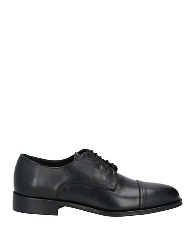 HACKETT Laced shoes Black Leather