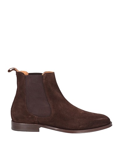 HACKETT Ankle boot Chocolate brown Leather