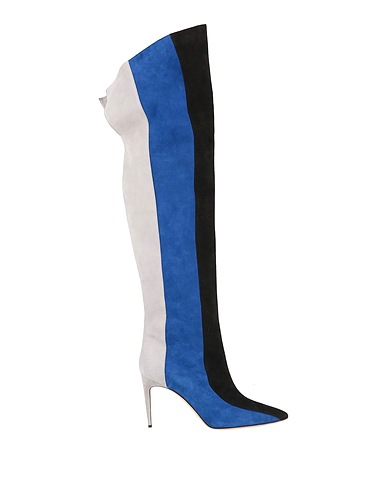 MANOLO BLAHNIK Boots Blue Leather