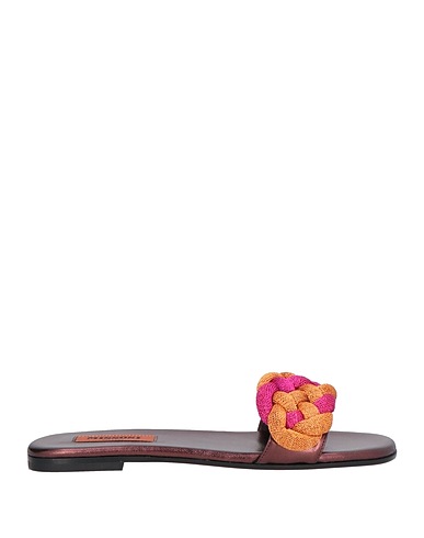 MISSONI Sandali Magenta Pelle, Fibre tessili