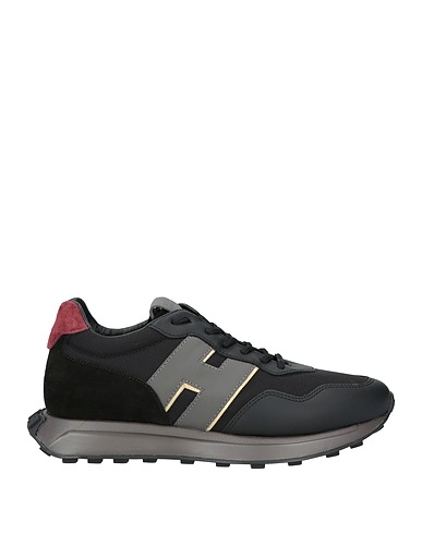 HOGAN Sneakers Black 50% Textile fibres, 50% Leather