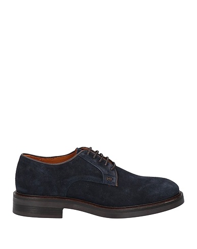 HACKETT Laced shoes Midnight blue Leather