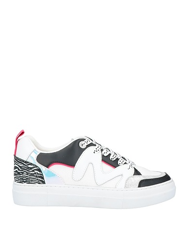 MANILA GRACE Sneakers Bianco Pelle, Fibre tessili