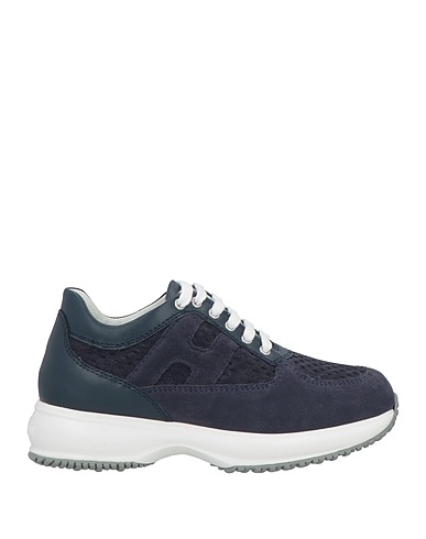 HOGAN Sneakers Navy blue 100% Leather