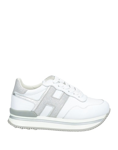 HOGAN Sneakers JUNIOR Bianco Pelle, Fibre tessili