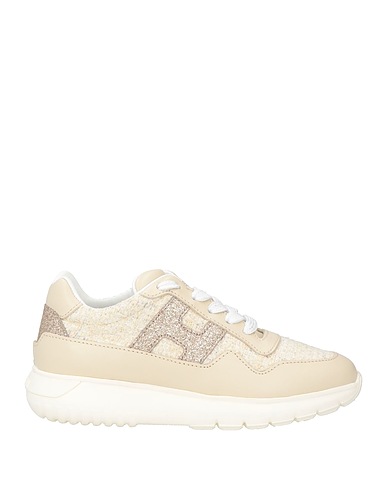 HOGAN Sneakers JUNIOR Beige Leather, Textile fibres