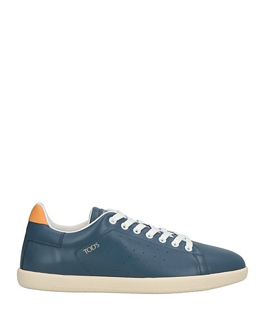 TOD'S Кеды и кроссовки Грифельно-синий Кожа