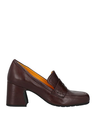 MARA BINI Loafers Chocolate brown Leather