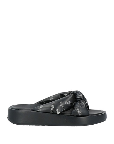 PATRIZIA PEPE Sandals Black Textile fibers