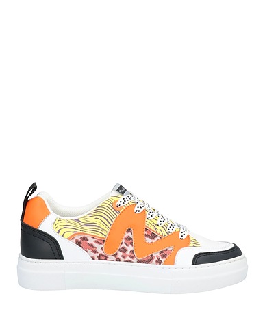 MANILA GRACE Sneakers White Leather, Textile fibres