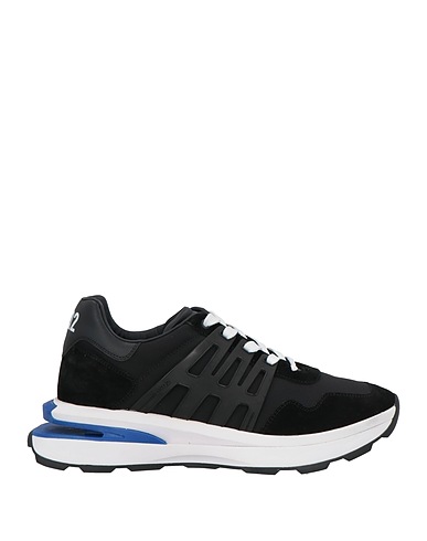 DSQUARED2 Sneakers Black Calfskin, Textile fibers