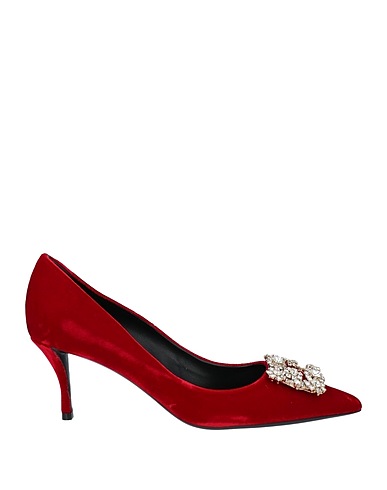 ROGER VIVIER Décolleté Rosso Fibre tessili