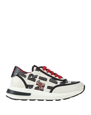 MARNI Sneakers White Textile fibres, Leather