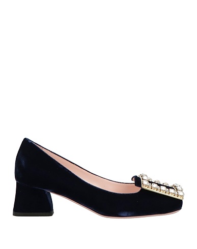ROGER VIVIER Court Navy blue Textile fibres