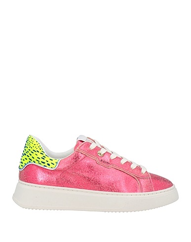 ED PARRISH Sneakers Magenta Leather, Textile fibres
